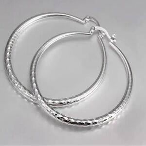 ✨ silver tone hoop earrings ✨